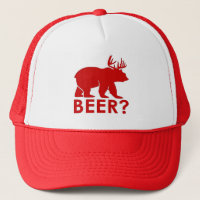 beer bear red hat Lighthouse Route"