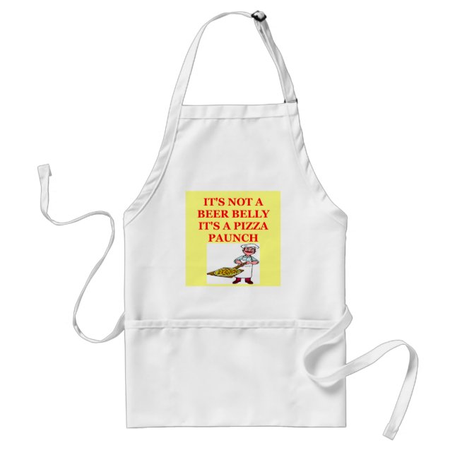 beer belly pizza standard apron (Front)