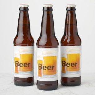Beer Beverage Bottle Label