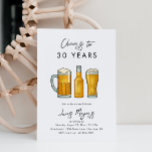 Beer Birthday Invitation | Drinks Birthday Invite<br><div class="desc">Minimalist Beer Birthday Invitation.
Ready to be personalized by you!</div>