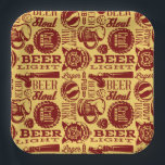 Beer Birthday Party Paper Plate<br><div class="desc">Whether you're hosting a birthday party or a themed event,  these beer paper plates bring convenience without compromising on style.</div>