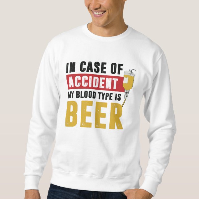Beer blood type sweatshirt (Front)
