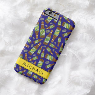 Beer Bottle and Caps Pattern Custom Barely There iPhone 6 Case