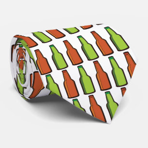 Beer Bottle Drink Party Tie