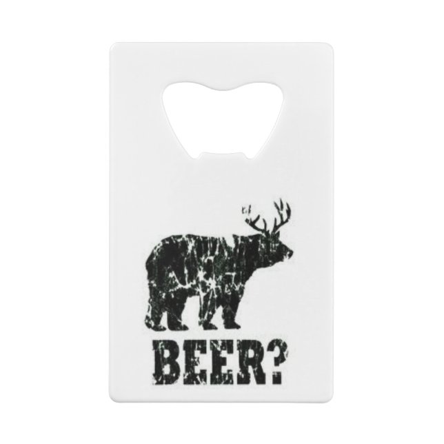 Beer? Bottle Opener Credit Card Bottle Opener (Back)
