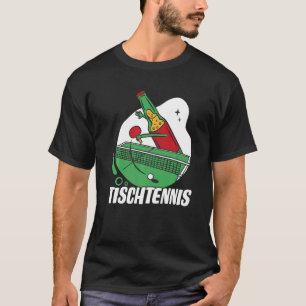 Beer Bottle With Table Tennis Bat Beer Plays Table T-Shirt