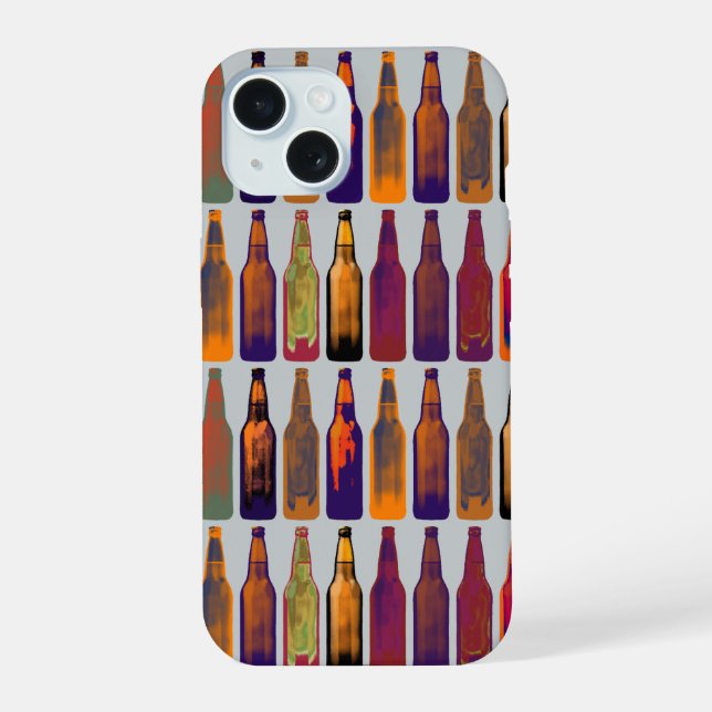 Beer Bottles  iPhone 15 Case (Back)