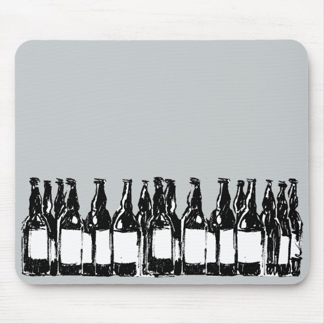 beer bottles mouse pad (Front)