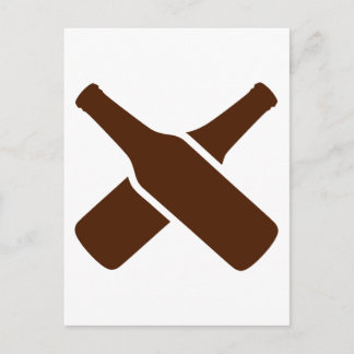 Beer bottles postcard