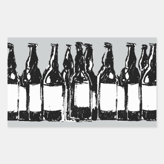 beer bottles sticker (Front)