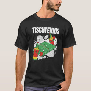 Beer Bottles With Table Tennis Bat Beer Table Tenn T-Shirt