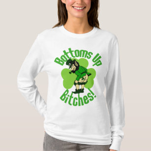 Beer Bottoms Up Leprechauns! T-Shirt