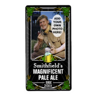 Beer Brew Custom Photo Homebrewing Bottle Black v2