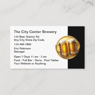 Beer Brewery Beer Mugs Business Cards