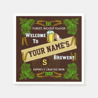 Beer Brewery Personalized Name | Hops Barley Bar