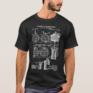 Beer Brewing Patent Brewery Plans Beer Geek Brewma T-Shirt