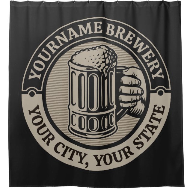 Beer Brewing Personalized NAME Brewery Big Mug  (Front)