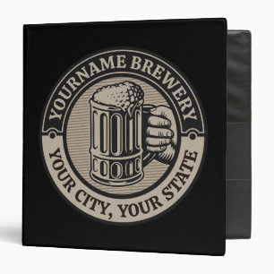 Beer Brewing Personalized NAME Brewery Big Mug  Binder