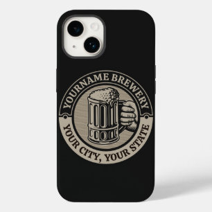 Beer Brewing Personalized NAME Brewery Big Mug Case-Mate iPhone 14 Case