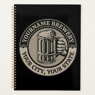 Beer Brewing Personalized NAME Brewery Big Mug Planner