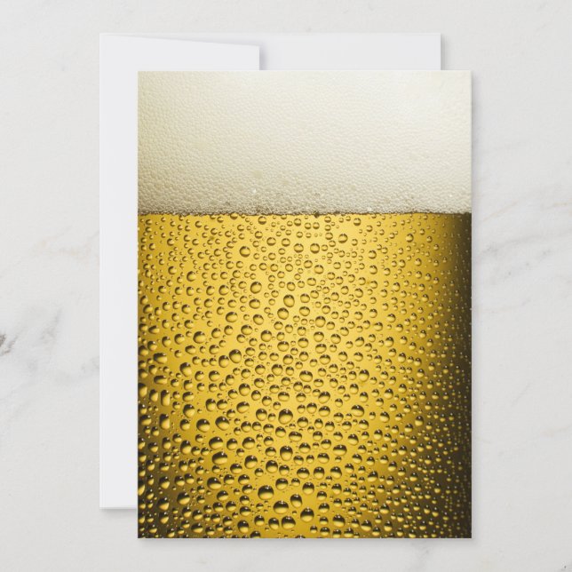 Beer Bubbles 1 Thank You Card (Front)