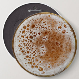 BEER BUBBLES 6 INCH ROUND BUTTON