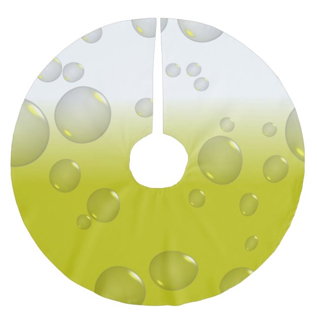 Beer Bubbles Brushed Polyester Tree Skirt (Front)