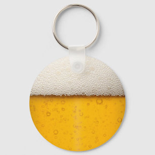 Beer Bubbles Close-Up Keychain