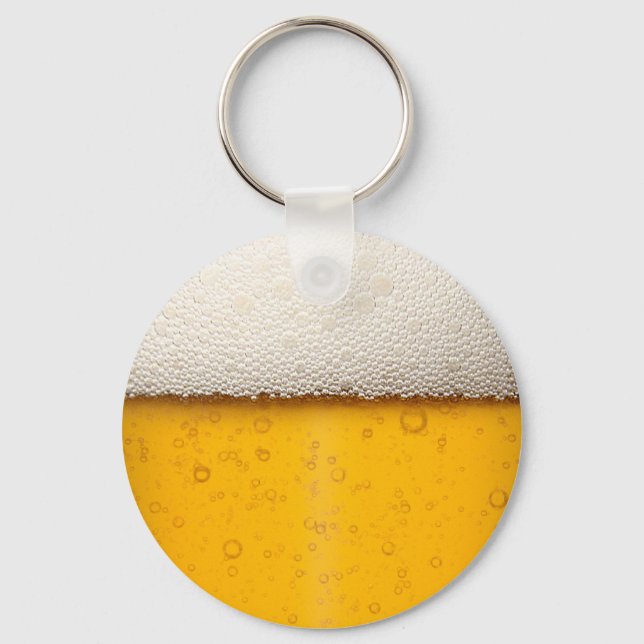 Beer Bubbles Close-Up Keychain (Front)