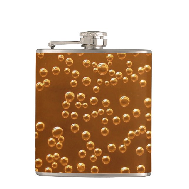 Beer Bubbles Hip Flask (Front)