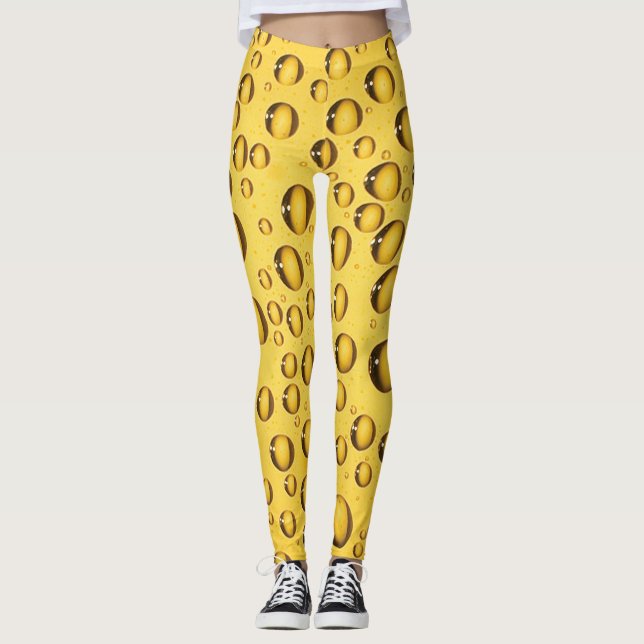 Beer Bubbles No Foam - Beer Lover Leggings (Front)