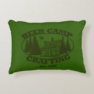 Beer Camp Crafting  Accent Pillow