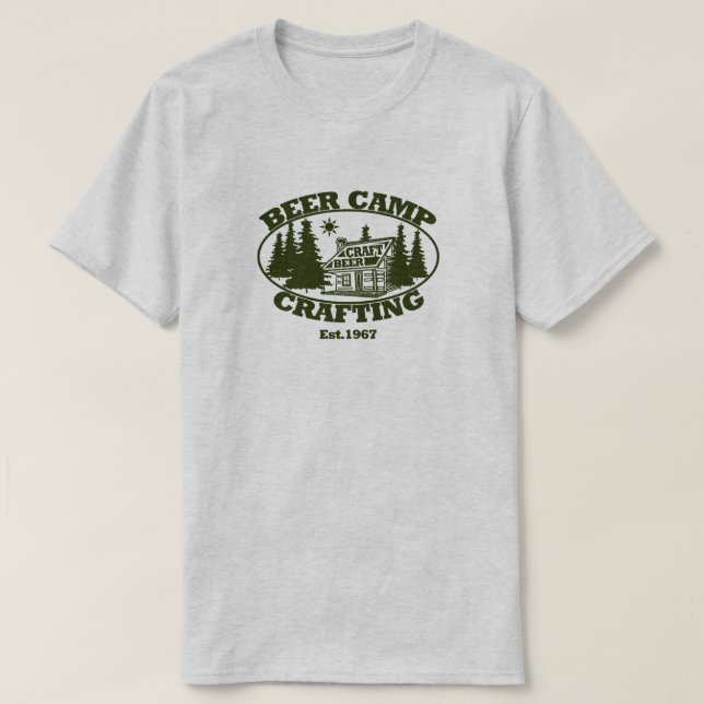 Beer Camp Crafting Est.1967 T-Shirt (Design Front)