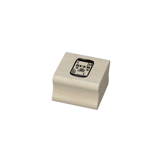 BEER CAN RUBBER STAMP (Stamp)