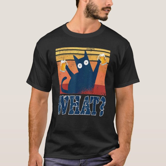Beer Cat What  Cat Tops Summer Dresses Pyjamas Bee (Front)