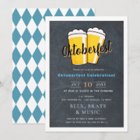 Beer Chalkboard Oktoberfest Fall Party