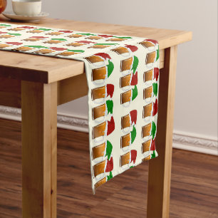 Beer Cheer Christmas Short Table Runner