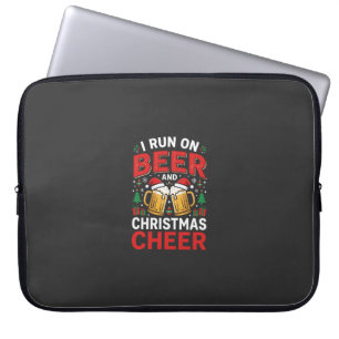 Beer Christmas Cheer Holiday Drinking Laptop Sleeve