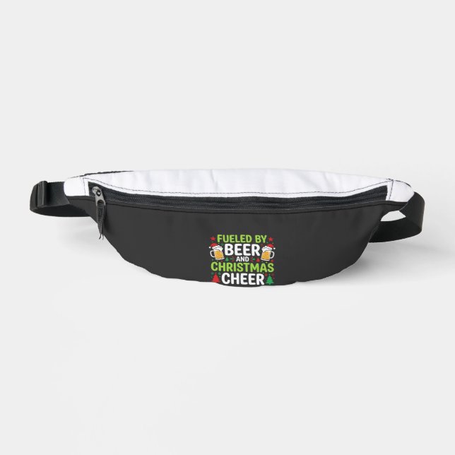 Beer Christmas Cheer Holiday Drinking Vector Fanny Pack (Front)