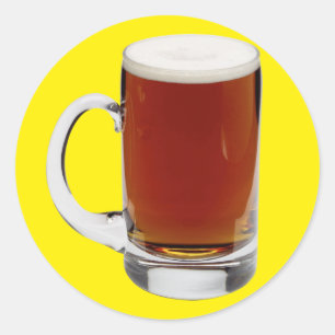 Beer Classic Round Sticker