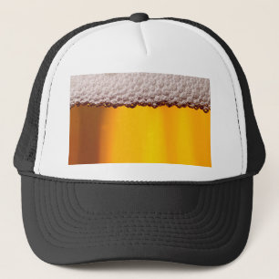 Beer Closeup Drink Party Yellow Pattern Trucker Hat