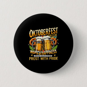 Beer Club Prost With Pride Gift Drinking Team 2 Inch Round Button