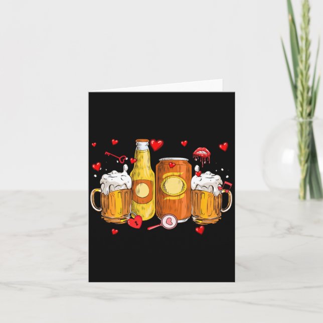 Beer Collection Valentines Day Matching Drinker Card (Front)