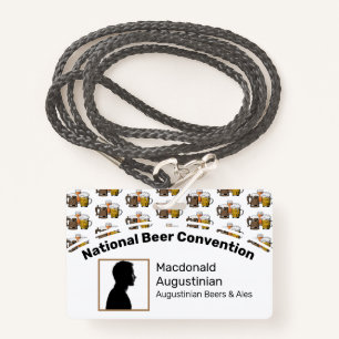 Beer Convention Delegate Photo Badge