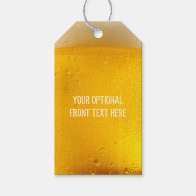 BEER custom gift tags (Front)