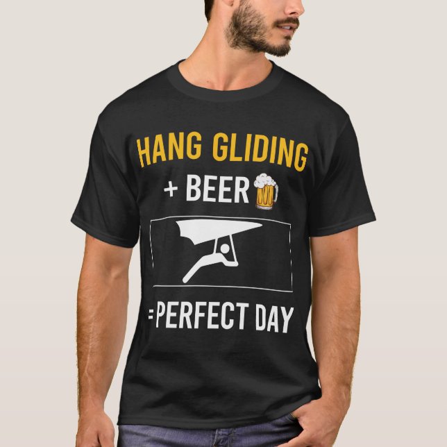 Beer Day Hang Gliding Glider T-Shirt (Front)