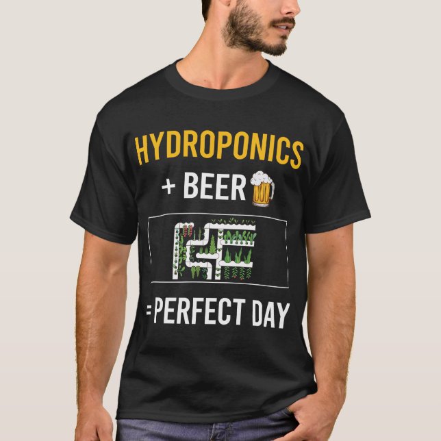 Beer Day Hydroponics Hydroponic T-Shirt (Front)