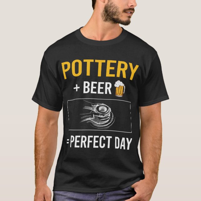 Beer Day Pottery Potter T-Shirt (Front)