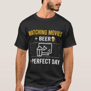 Beer Day Watching Movies Movie T-Shirt
