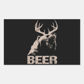 Beer Deer Bear Sticker